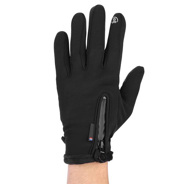 Winter Sports Windproof Waterproof Thick Thermal Screen Touch Warm Full Finger Ski Gloves (L)