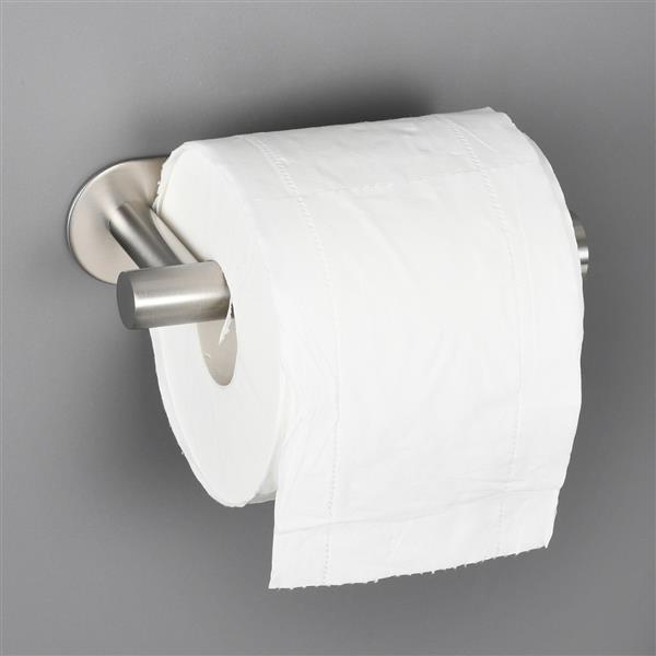 Stainless Steel Toilet Paper Holder Adhensive Tissue Paper Roll Holder for Bathroom Nickel