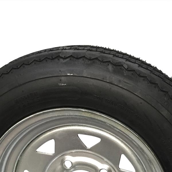 Pair of Trailer Tire P811 Galvanized RIM 4.8-12 4PR 4lug