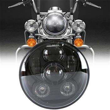 5.75\\" 45W 6000-6500K White Light IP-65 Waterproof LED Headlight for Vehicles Black
