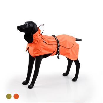BLACKDOGGY Dog Coats Small Waterproof,Warm Outfit Clothes Dog Jackets Small,Adjustable Drawstring Warm And Cozy Dog Sport Vest-（orange，size M）