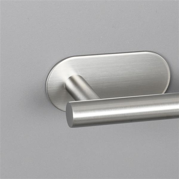 Stainless Steel Toilet Paper Holder Adhensive Tissue Paper Roll Holder for Bathroom Nickel