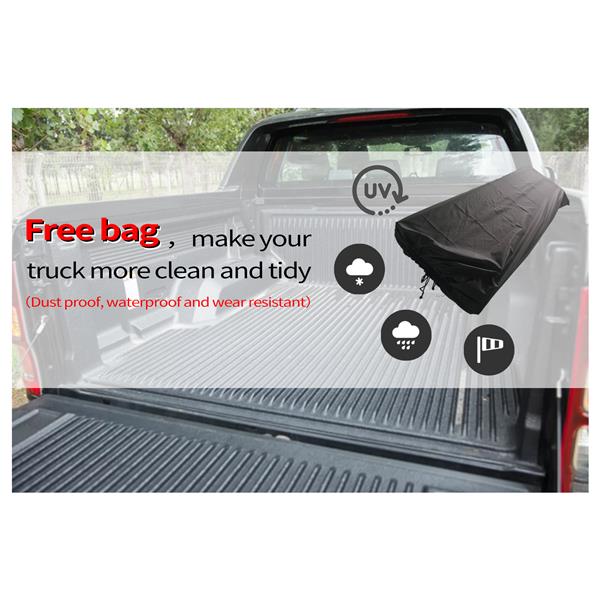 5.5' Hard Quad-Fold Tonneau Cover For Ford F-150 Truck Bed 2015-2020