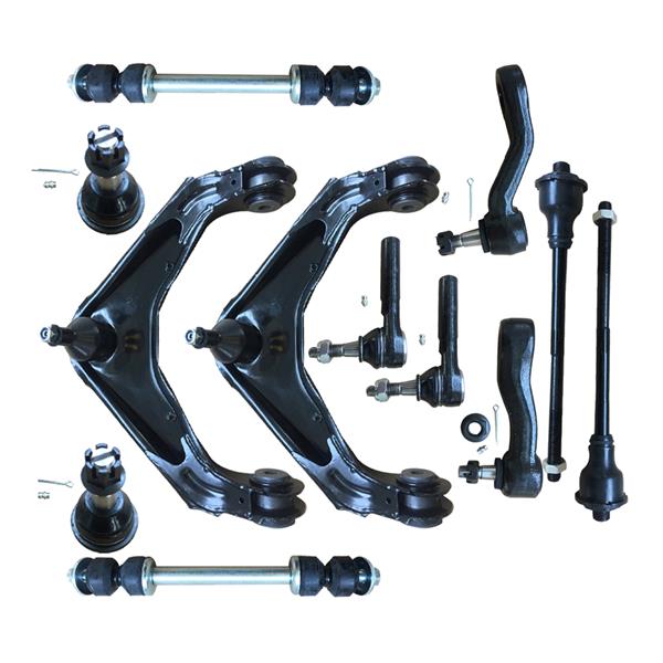 12pcs Complete Control Arm Front Suspension Kit for 01-10 CHEVROLET/GMC 03-07 HUMMER