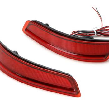 LED Rear Bumper Reflector Side Marker Lights For 2013-2018 Lexus GS ES (Red Lens)