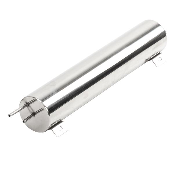 3" X 16" Polished Stainless Steel Radiator 50 OZ Overflow Tank Fit Universal
