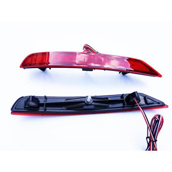 LED Rear Bumper Reflector Brake Lights for 2009-2018 Subaru Forester (Red Lens)