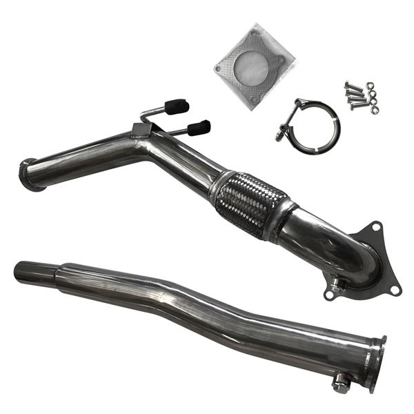 3" Turbo Catless Downpipe Exhaust Decat For VW Golf GTi Jetta Audi A3