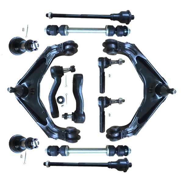 12pcs Complete Control Arm Front Suspension Kit for 01-10 CHEVROLET/GMC 03-07 HUMMER