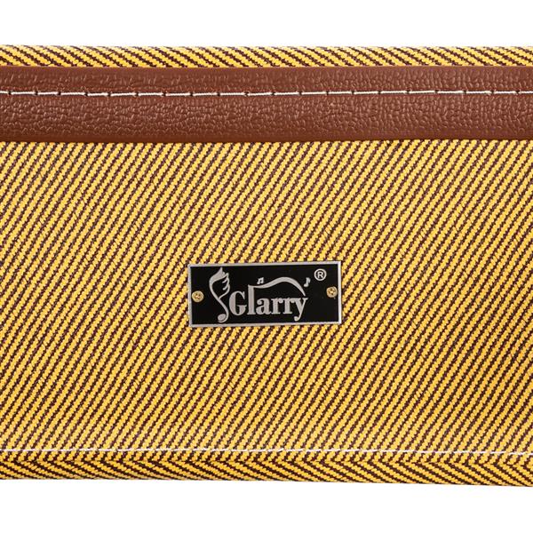 [Do Not Sell on Amazon] 41" Folk Guitar Hardshell Carrying Case Fits Most Acoustic Guitars Microgroove Flat Yellow