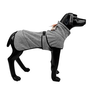 Water Repellent Softshell Dog Jacket Pet Clothes for Spring Autumn，Outdoor Sport Dog Jacket with High Neckline Collar Cold Weather Pets Apparel Winter Warm Coats Puppy Comfort Vest-（lightgray，size XL）