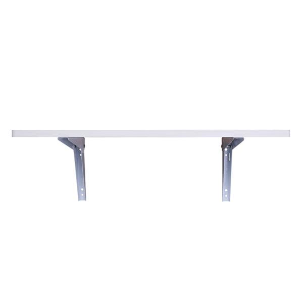 Wall Mounted Floating Folding Table Desk for Office Home Kitchen 80 x 50cm White