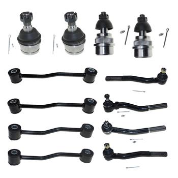 12pcs Complete Control Arm Front Suspension Kit for 99-2004 JEEP