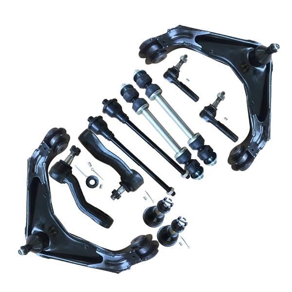 12pcs Complete Control Arm Front Suspension Kit for 01-10 CHEVROLET/GMC 03-07 HUMMER