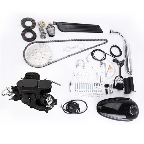 80cc 2-Stroke High Power Engine Bike Motor Kit Black