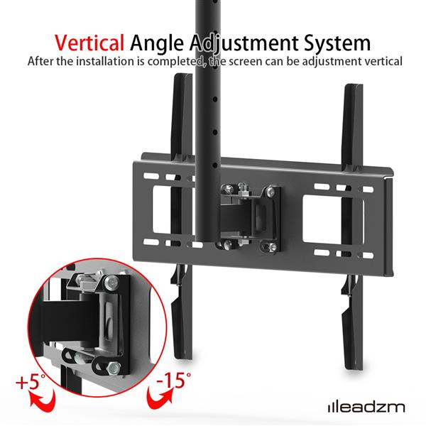 TMC-7006 Ceiling Mount TV Wall Bracket Roof Rack Pole Retractable For 32"-70" Flat Screen