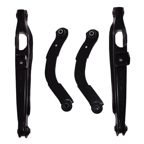 Rear Control Arms 2 Upper 2 Lower Rearward for 2007-2012 Caliber Patriot Compass