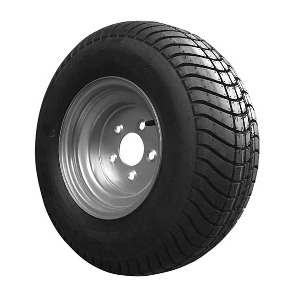 One tire 20.5x8.0-10-5LUG 6PR P825   Silver RIM