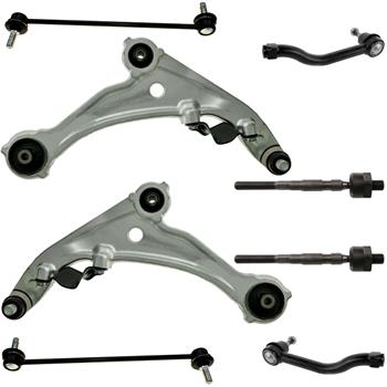 8pcs Front Control Arms Kit Tie Rods for 2007-2009 2010 2011 2012 Nissan Altima