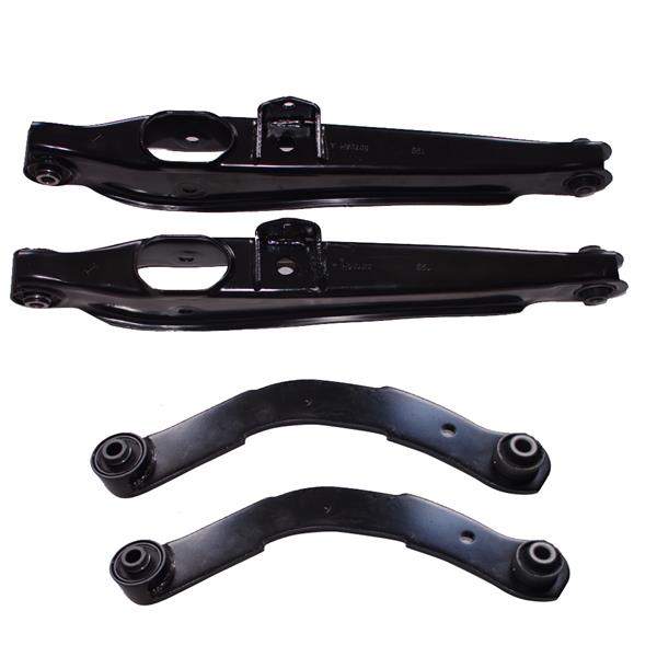 Rear Control Arms 2 Upper 2 Lower Rearward for 2007-2012 Caliber Patriot Compass