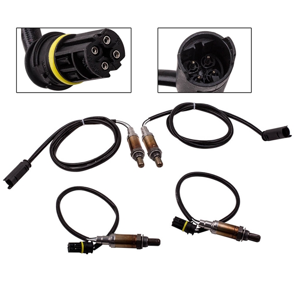4 PCS O2 Lambda Oxygen Sensor for BMW X3 X5 Z3 Z4 01-06 Upstream & Downstream