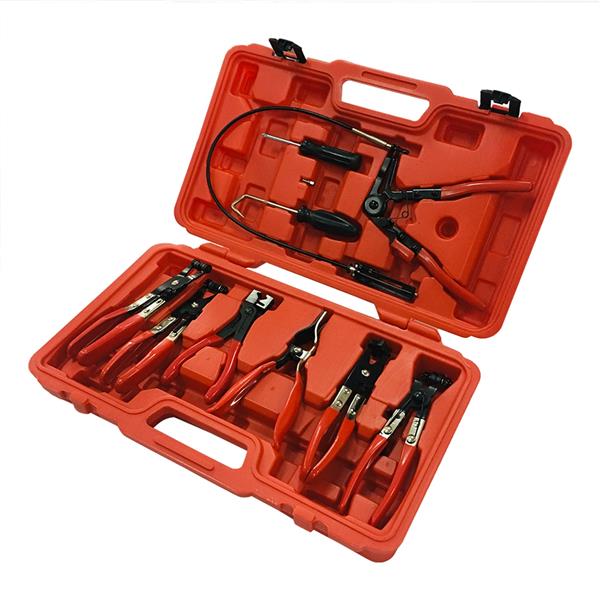 9Pc Hose Clamp Removal Pliers Kit Set