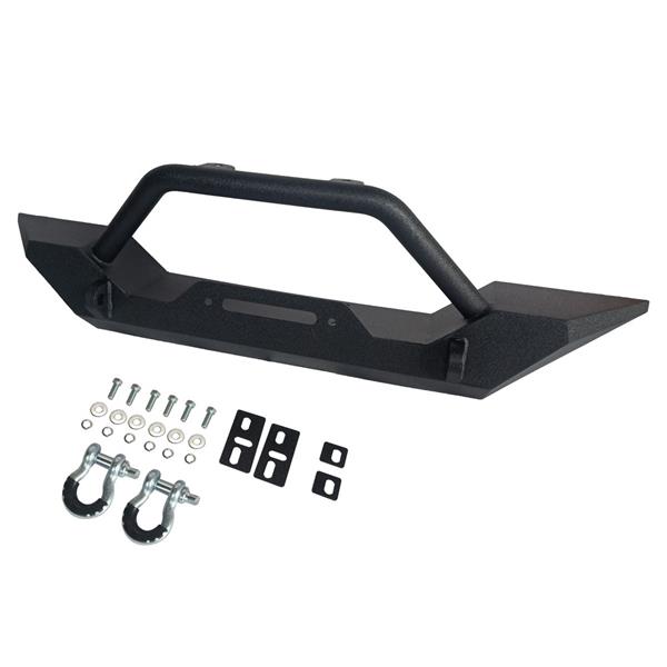 Front Bumper Winch Plate D-Ring Rock Crawler For 1986-2006 Jeep Wrangler TJ YJ