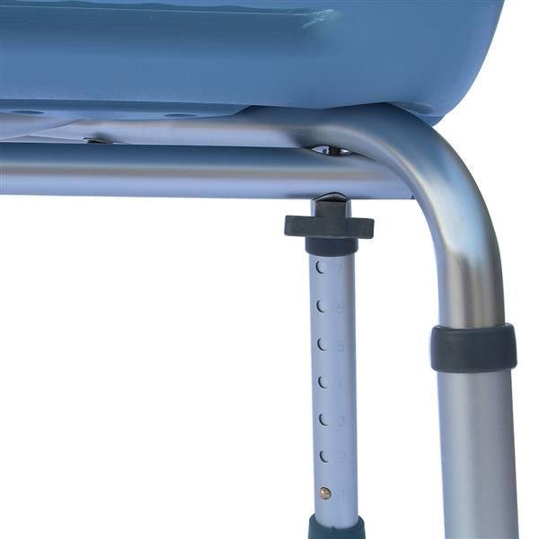 Heavy Type Adjustable Aluminum Alloy Old People Shower Chair Bath Chair CST-3011 Blue