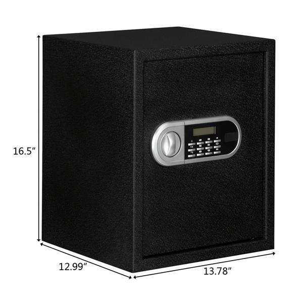 Home Use Electronic Password Steel Plate Safe Box 13.8*13*16.5"