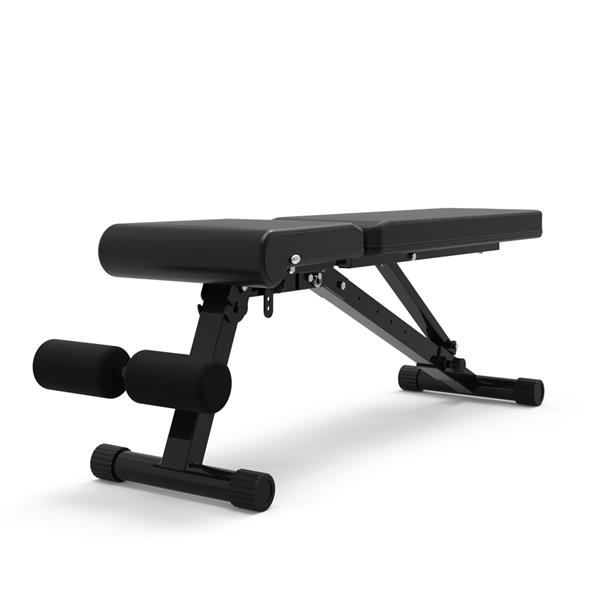 Adjustable Fitness Foldable Dumbbell Bench for Home Multi-Function Black