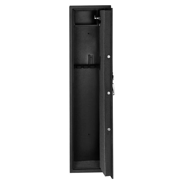 Bonnlo (30 x 35 x 145)cm G145EA 5 Sticks Large Vertical Gun Cabinet Fingerprint Keyboard Lock Water Ripple Box Black