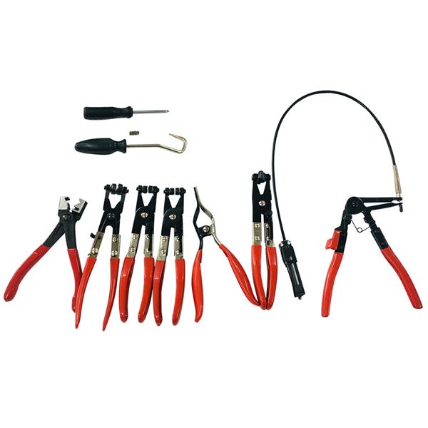 9Pc Hose Clamp Removal Pliers Kit Set