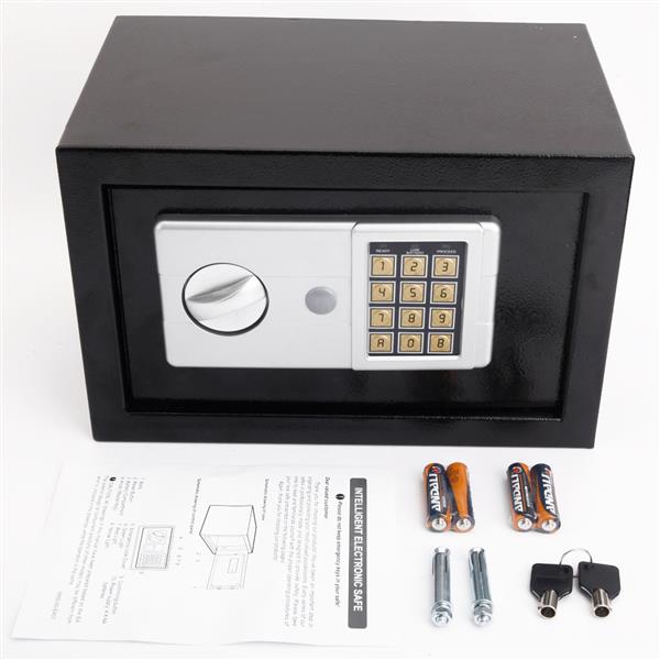 Mini Wall-in Style Electronic Code Metal Steel Box Safe Case 20EA Black
