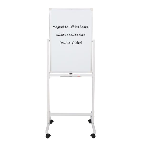 120x60cm Vertical Mobile Double-Sided Whiteboard