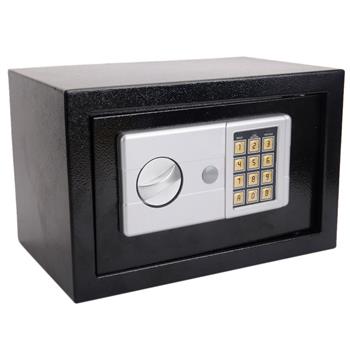 Mini Wall-in Style Electronic Code Metal Steel Box Safe Case 20EA Black