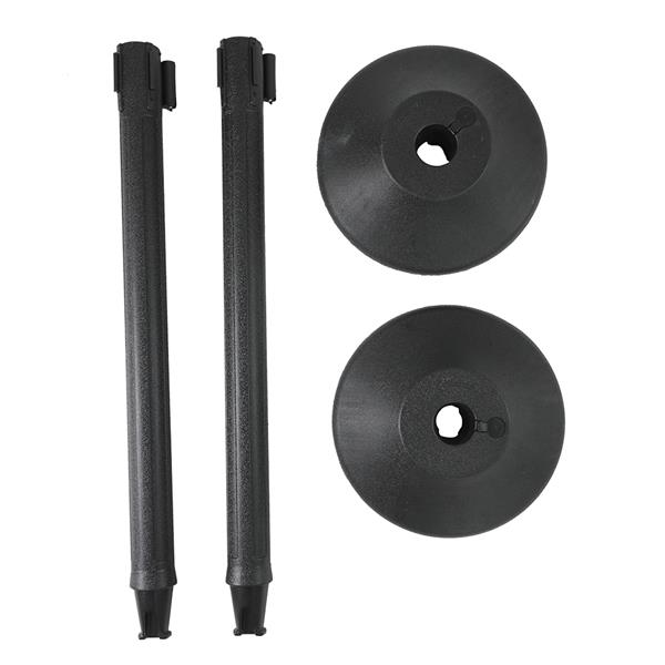 2Pcs 2M Telescopic Belt Plastic Warning Bar