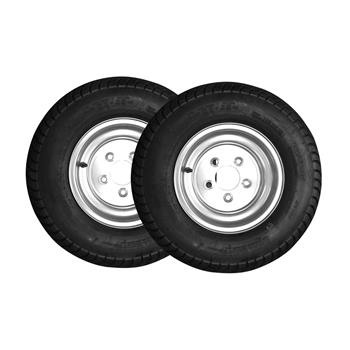 One tire 20.5x8.0-10-5LUG 6PR P825   Silver RIM