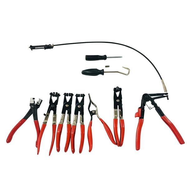 9Pc Hose Clamp Removal Pliers Kit Set