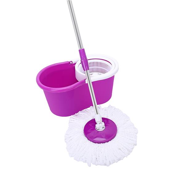 360-Degree Rotary Head Stretchable Ultra Slim Mop Purple