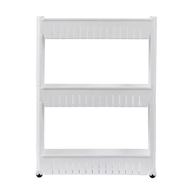 3 Layer Plastic Storage Rack White