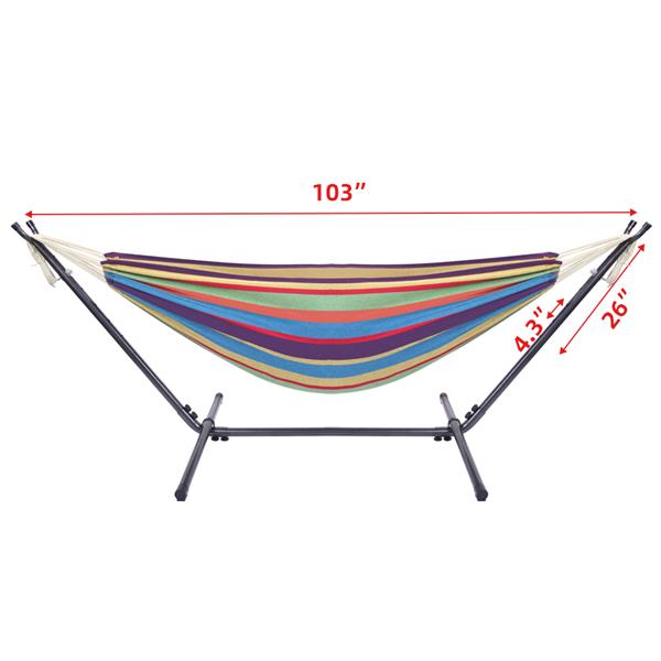 Hammock Set (Hammock Frame   Small Color Bar Hammock) Natural Rope