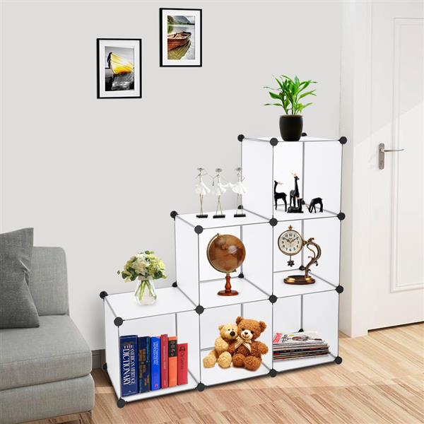 Cube Storage 6-Cube Closet Organizer Storage Shelves Cubes Organizer DIY Closet Cabinet White