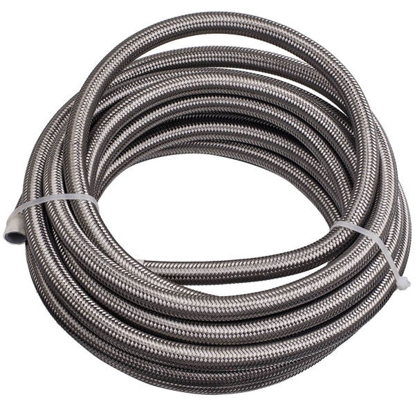 -8AN 20ft Stainless Nylon Braided Oil/fuel/gas Line Hose Fitting Ends Assembly