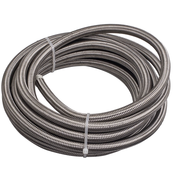 -8AN 20ft Stainless Nylon Braided Oil/fuel/gas Line Hose Fitting Ends Assembly