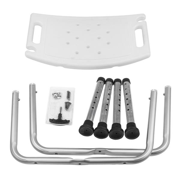 Aluminum Alloy Adjustable Height Medical Transfer Bench Bathtub Chair Shower Seat 797