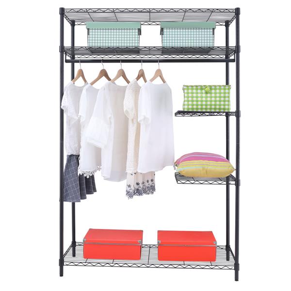 Heavy-Duty Wire Shelving Garment Rack