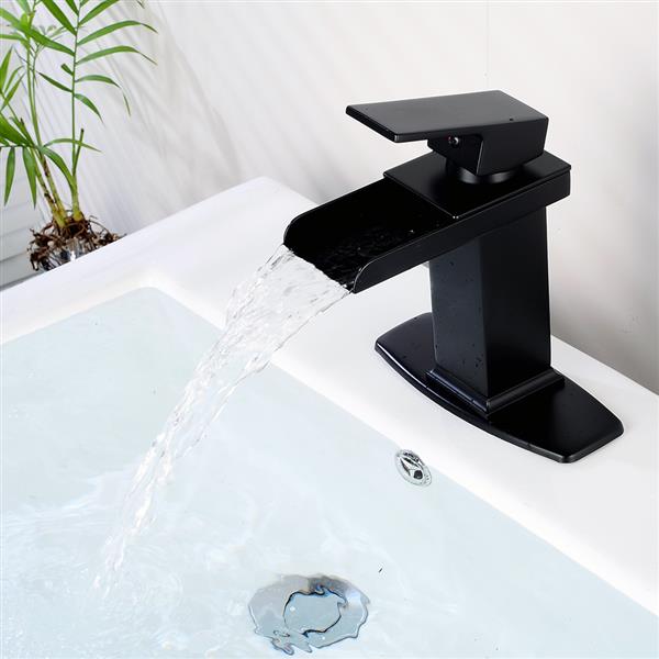 Bathroom Basin Faucet Waterfall Spout Sink Mixer Tap Oil Rubbed Bronze