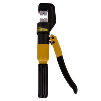 YQK-70 Domestic Use 10T Hydraulic Pliers with 9 Dies Black & Yellow