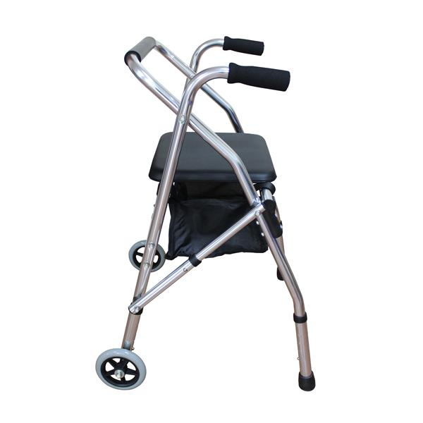 Aluminum Tube Walker With Seat Cushion 4202 Silver