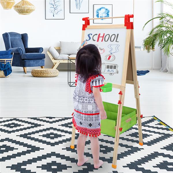 HB-D126S Top Shaft With Non-Woven Storage For Children's Liftable Easel
